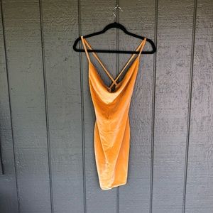 Nasty Gal Cowlin' for You Velvet Mini Dress